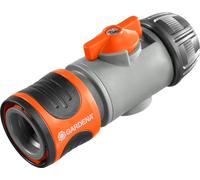 GARDENA 094-250 Bouchon régulateur 13mm(½') EAN pour tuyau 13mm, noir/gris/orange (1 pièce)