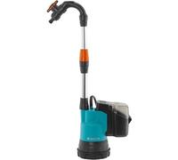 Gardena 1749-66 Pompe à pluie 2000/2 Li-18 sans batterie : pompe submersible avec filtre intégré, débit 2000 l/h, 3 niveaux de puissance