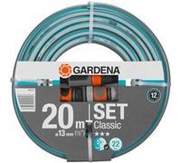 Gardena 18008-20 Classic Tuyau 13 Mm 1/2 Douane 20 M Avec Eléments Du Système Multicolore G
