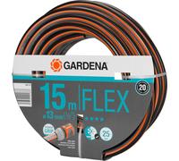GARDENA 18031-20 Tuyau Comfort FLEX 9x9 13mm, 15m, sans pièces de système, noir/orange (1 pièce)