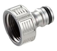 GARDENA 182-4120 Raccord de robinet premium en métal, filetage 26,5 mm (G 3/4), argent