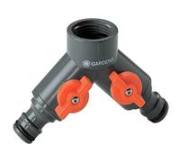 Gardena 2 Routes Vanne Avec 2 Regulierbaren Sorties Taille 33.5mm