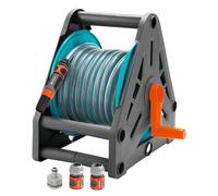 Gardena 2687-20 Supporto per tubo con 15 m di tubo da 13 mm Tubo con lancia e 3 raccordi