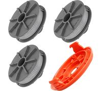 Gardena 5307-20 Replacement Spool for Strimmer with Lid 5344-20,20ft Spool and Lid for Turbotrimmer Easycut 400 Art.8846 ComfortCut450 Art.8847 PowerCut Art.8848 (3 Spools)