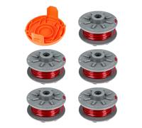 Gardena 5364-20 Fil de Rechange pour Débroussailleuse Turbo SmallCut 2401 - Bobine 6,1 m Avec Couvercle 5328-20 (5 Bobines + 1 Couvercle)