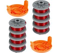 Gardena 5364-20 Replacement Line Spool for Gardena Turbo SmallCut 2401,20 Feet Long Spool with Spool Cover 5328-20 (8 Spools + 2 Covers)