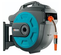 Gardena 8026 - 20 Support enrouleur mural, noir, bleu, orange