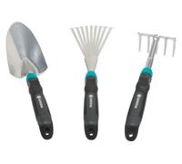 Gardena Kit d'outils Comfort – Pelle transplantante, râteau à main, râteau à gazon – 18 unités