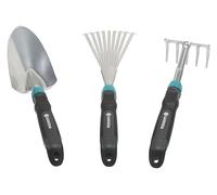Gardena 8964-30 - Set de herramientas Comfort Contenido; 1 Pala transplantadora Comfort, Rastrillo de Mano Comfort y Rastrillo de césped Comfort en Set de 18 unidades