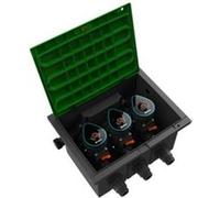 GARDENA Bloc-vanne 9 V Bluetooth® 01286-20 – Boîtier de montage au sol programmable par application