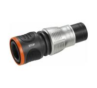 Raccord rapide avec fonction aquastop Premium - Gardena - Pour tuyau arrosage Ø 13-15 mm