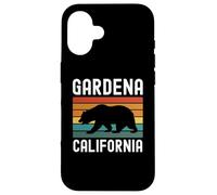 Gardena California South Los Angeles 310 424 Inglewood Bear Coque pour iPhone 16