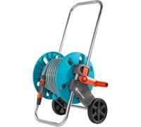 Gardena Carro Aquaroll S (en Caja) Con 20 m de manguera Classic, 13 mm(1/2”) de piezas Original System y Lanza rociadora, Estándar