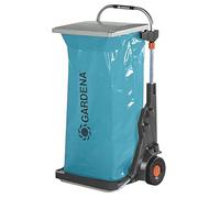 Chariot de jardin mobile GARDENA - Armature métallique - Hauteur de sac réglable - 70kg max - Bleu