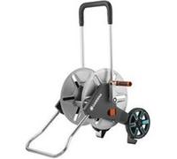 GARDENA "18541-20 enrouleur de tuyau d''arrosoir de jardin Bobine multi-positions Manuel Noir, Acier inoxydable, Enrouleur transportable"