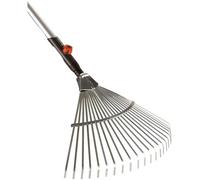 Gardena combisystem balais : Volume des dents d'acier à ressort galvanisées de haute qualité, poignée en bois en bois certifié FSC® 100pour cent , largeur de travail 50 cm (3022-20)