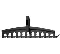 Fiskars Tête de balai à gazon livrée sans manche, 12 dents, Compatible avec le Manche Fiskars Solid, Largeur : 41 cm, Dents en plastique, Noir, Solid, 1014917