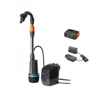 Gardena Pompe à batterie pour réservoir d'eau de pluie 2600 Comfort 18V P4A 2600 l/h Minuterie Solo
