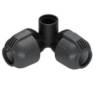 Gardena Coude pour le raccordement flexible d'un arroseur : Connecteur pour raccordement dans angle, pour raccord. flex. « outline » des arroseurs escam., 25mm x 3/4" filetage interne (02764-20)