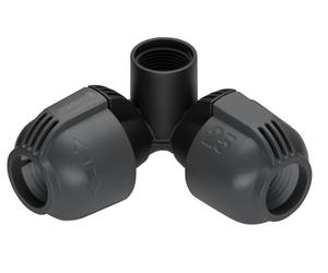 Gardena Coude pour le raccordement flexible d'un arroseur : Connecteur pour raccordement dans angle, pour raccord. flex. « outline » des arroseurs escam., 25mm x 3/4" filetage interne (02764-20)