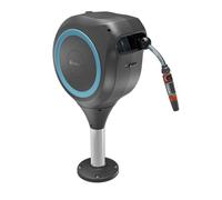 Dévidoir automatique pour terrasse - GARDENA - RollUp - M - Bleu - Longueur 20 m - Tuyau 13 mm