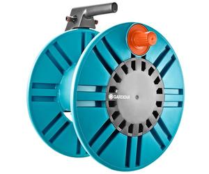 Gardena Dévidoir mural Classic 60 avec guide-tuyau : pour montage mural simple, avec raccord anti-goutte, raccord coudé, grande capacité, encombrement réduit (2650-88)