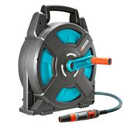 Gardena Dévidoir portable Classic 15 équipé : dévidoir avec tuyau 15 m, idéal pour le camping, les caravanes et les sports nautiques, avec des adaptateurs pour les raccords usuels (2662-20)