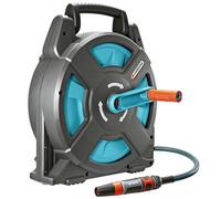 GARDENA Dévidoir portable Classic 15 équipé - Longueur tuyau 15m - Ø11mm - Kit complet prêt à l’emploi - Garantie 5 ans (2662-20)