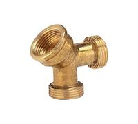 GARDENA 07155-20 laiton Distributeur d'eau 2 voies 24,2 mm (3/4\ ) (filet int.), 26,44 mm (3/4\ ) (