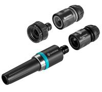 Gardena EcoLine Nécessaire de base: Avec pistolet de nettoyage, nez de robinet, adaptateur, raccord de tuyau et raccord aquastop, pour arrosage et nettoyage, résistant aux UV et au gel (18900-20)