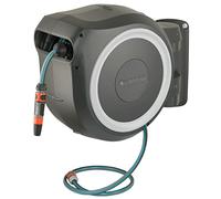 Dévidoir mural automatique Gardena RollUp 30m | Blanc