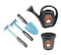 Happy People Gardena – Kit de jardin 16860 pour enfants 5 pièces Noir/Bleu – dès 3 ans