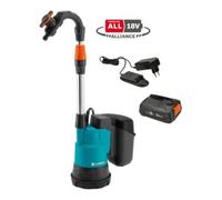 GARDENA Gardena Pompe à eau de pluie sans fil 2000/2 18V P4A Prête à l'emploi Set Quantité:1