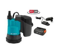 GARDENA Gardena Pompe submersible eau claire sans fil 2000/2 18V P4A Prête à l'emploi Quantité:1