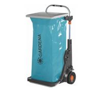 Gardena Chariot de jardin mobile – Armature métallique, hauteur de sac réglable, 70 kg max – Bleu