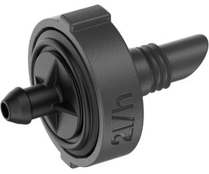 Gardena goutteur en Ligne système Micro Drip 2 l/h, régulation de Pression: Goutteur d’extrémité pour Plantes Individuelles avec différentes hauteurs de Pot, Constant de 0,5 à 4 Bars (13302-20)