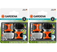 GARDENA Jeu de Connecteur de Tuyau 19 mm (3/4 Pouces) (18275-2012) (Lot de 2)