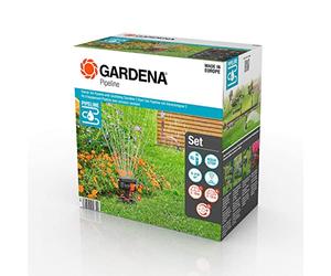 Gardena kit d’équip. pipeline avec dispositif d’arrosage: jeu complet d’incorporation dans le sys. de pipeline, prise d’eau partout dans la maison et le jardin, montage souterrain (08272-20)