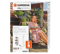 Gardena Kit d'arrosage pour mur végétal d'angle NatureUp! : système d'arrosage pour jusqu'à 12 plantes, arrosage invisible, raccord pour programmateur d'arrosage (13157-20)