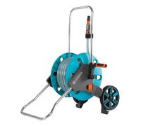 Gardena Kit dévidoir CleverRoll M : dévidoir avec tuyau Classic de 20 m, lance d'arrosage, clip de rangement, arrêt anti-goutte, côté de manivelle sélectionnable librement (18513-88)