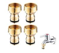 Gardena Lot de 4 adaptateurs de robinet, raccord universel pour robinet, tuyau d'arrosage, adaptateur pour la plupart des raccords de conduite d'eau de robinet