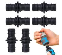 Gardena Lot de 6 raccords de tuyau 1/2" pour raccord de tuyau de sécurité, convient pour raccord de tuyau de tuyau, raccord double face