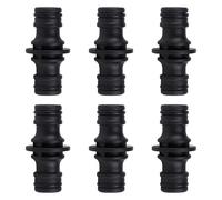 Gardena Lot de 6 raccords de tuyau d'arrosage 1/2" pour raccord de tuyau d'arrosage Gardena, connecteur robuste en plastique pour rallonge de tuyau dans le système d'irrigation de jardin