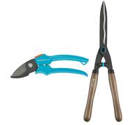 Gardena NatureCut Cisailles a haies 12300-20 + Classic sécateur de jardin 8754-20, 12300-3