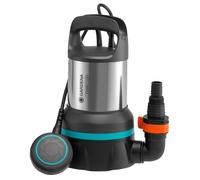 Ppe évac sub 11000 Gardena : Pe débit 11 000 l/h, com flot opt fonction continu, aspi plat j 2 mm, sy rac rap 450 W (09032-20)