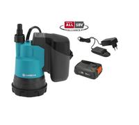 GARDENA Pompe immergée eau claire 200/2 Li-ion 18V P4A- Débit max 2000l/h & pression max 2bar - Extension garantie 5 ans (14600-20)