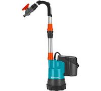 Gardena pompe pour collecteur d'eau de pluie 2000/2 Li-18 : pompe immergée, filtre intégré, débit de 2 000 l/h, puissante avec batterie (1749-61)
