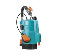 Gardena Pompe pour collecteur d'eau de pluie 4000/2 Classic : pompe immergée, protection contre la marche à sec, débit max. 4 000 l/h, temps d'aspiration courts, entraînement à 2 niveaux (1740-20)