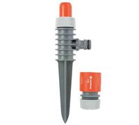Gardena Pulvérisateur classique Action: Étagère circulaire sur Spike montée, spray fine pour une irrigation douce, simple et fermement fixable dans le sol (969-20)