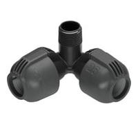 Pièce angulaire GARDENA système Sprinkler 02783-20 26,44 mm (3/4\ ) (filet ext.)